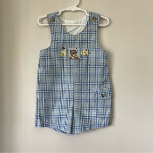 Good Lad Of Philadelphia Blue Gingham Romper Size 24 Months Plaid